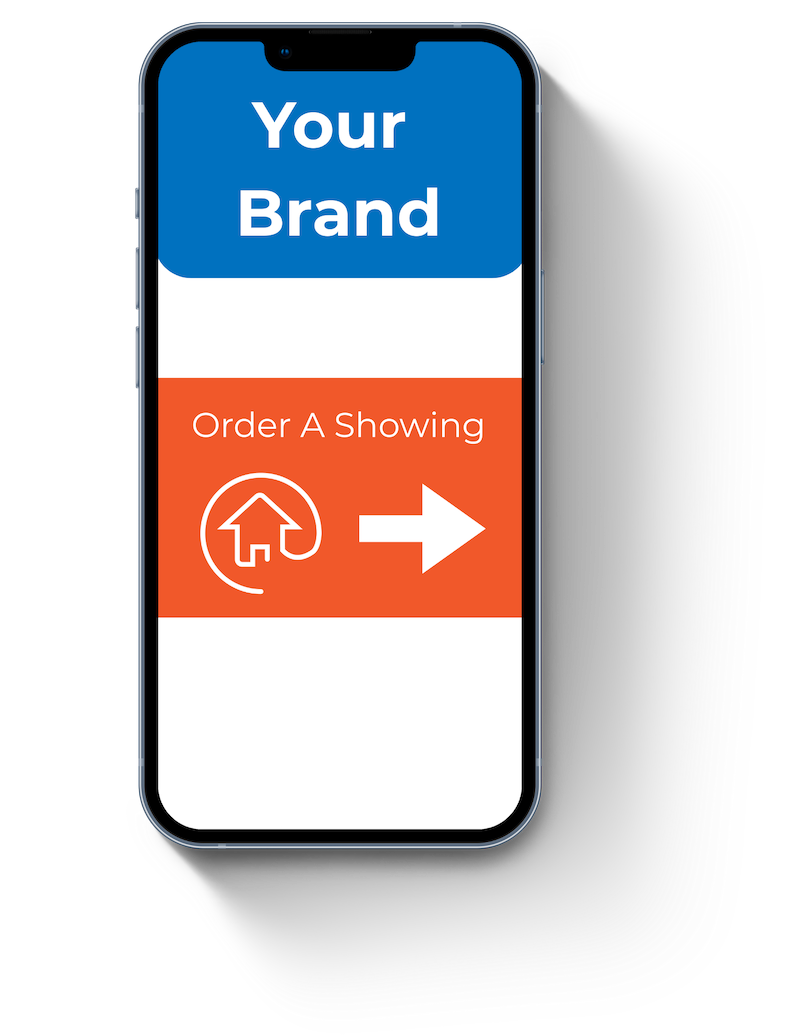 Finger pointing at a 'Share' sign